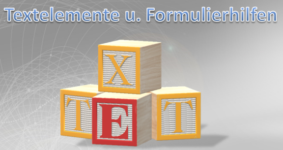 Textelemente und Formulierhilfen für Protokolle - Know-NOW Vorlagen