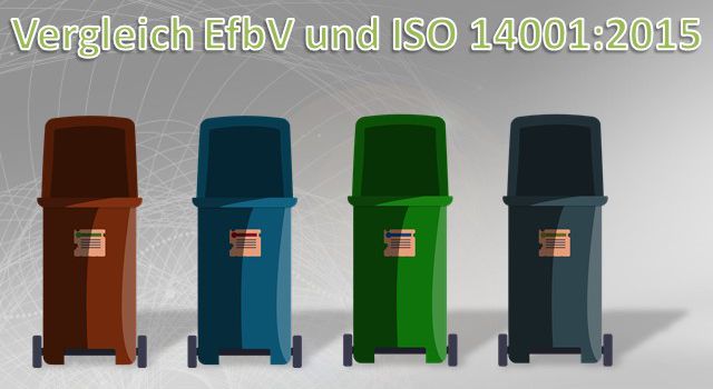 Vergleich der EfbV und ISO 14001:2015