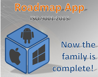 Die Familie der Roadmap App ISO 9001:2015 ist komplett