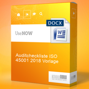 Auditcheckliste ISO 45001 2018 Vorlage