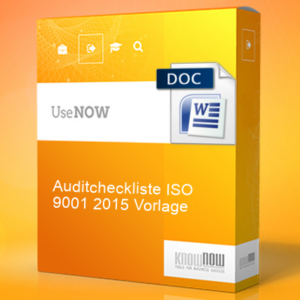 Auditcheckliste ISO 9001 2015 Vorlage