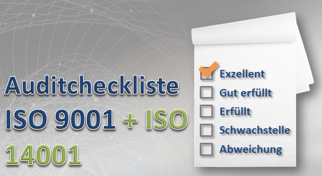 Auditcheckliste ISO 9001 und ISO 14001