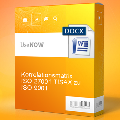 korrelationsmatrix iso 27001 tisax zu iso 9001