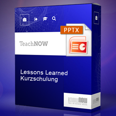lessons learned kurzschulung