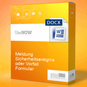 meldung sicherheitsereignis oder vorfall formular