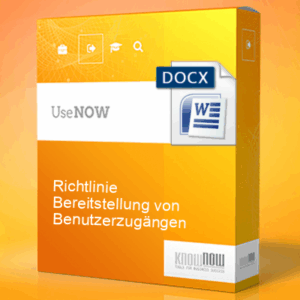 richtlinie bereitstellung von benutzerzugängen