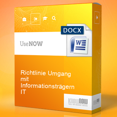richtlinie umgang mit informationsträgern it