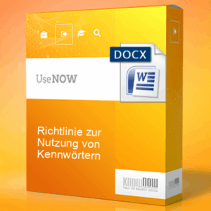 richtlinie zur nutzung von kennwörtern